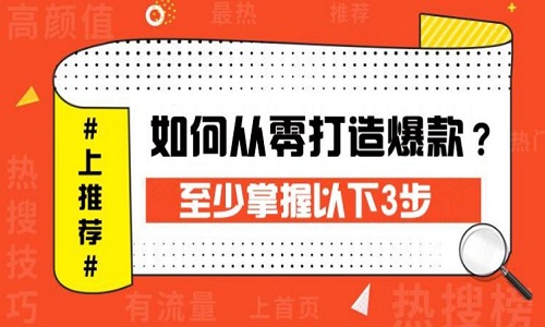 电商代运营：从三个方面费分析如何打造爆款？